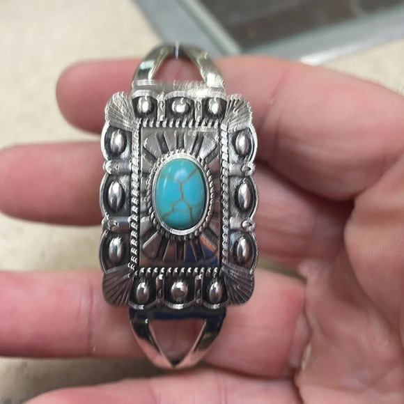 Turquoise, color silver, paparazzi bracelet. - Picture 2 of 5